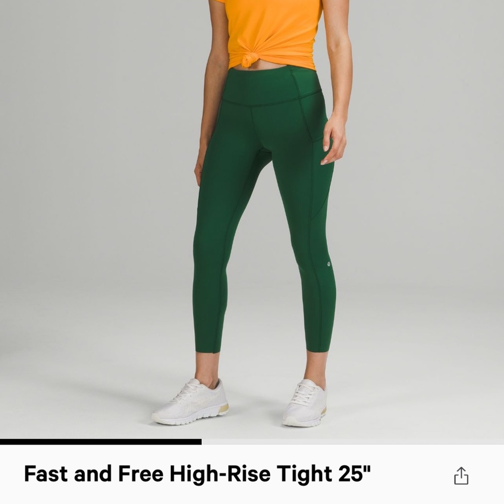 Like new Everglade Fast and Free 25” lululemon